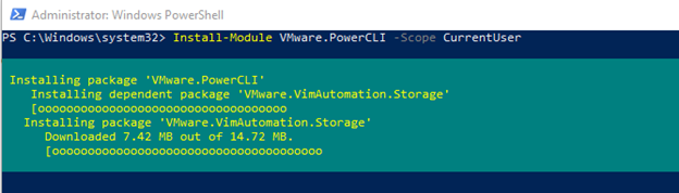 VMWare PowerCLI Modules Installing