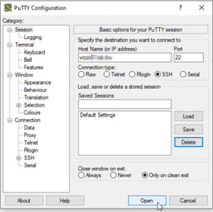 Putty Configuration