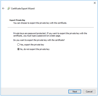 Export Private Key