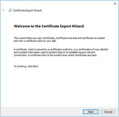 Export Wizard