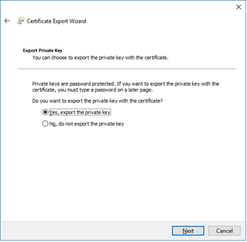 Export Private Key